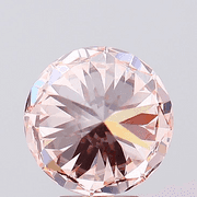 Magnificent IGI certified  5.01 ctw VVS2 lab grown fancy pink round diamond