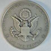 2 Heavy Pure Sterling Silver Franklin Mint Medals: 18 ozs total weight