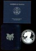 4 Gem Proof $1 Silver Eagles in Original Boxes: 2 each 2005 & 2007