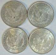 Well struck and brilliant 1886 to 1896 Morgan Silver Dollars. All different