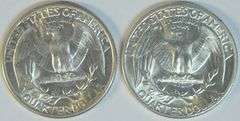 Blazing Gem BU 1932 & 1936 Washington Quarters