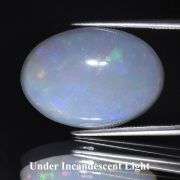 Untreated! 9.76ct 21mm block pattern gray Opal!