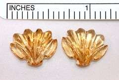 Sunny Carved Citrine Pair