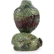 Hand-Carved Dragon Blood Stone Snake