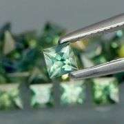 Breath taking! 3.64ct set of blue green Sapphires