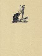 Rare Pablo Picasso Woodcut on Japon Imperial Paper from Chant Funèbre pour Ignacio Sánchez Mejías, 1