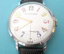 CONTENT OF SAFE DEPOSIT BOX: RARE GIRARD PERREGAUX ART DECO MEN'S WATCH
