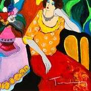 Tranquility by Itzchak Tarkay (1935-2012)