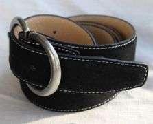 Classy Fine Quality Suede Belt, Made In Italy
