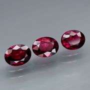 Outstanding color! 6.08ct real violet red Rhodolite Garnet set!!