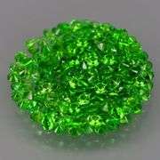 Top chrome green 3.39ct Chrome Diopside set!