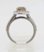 1.49CTW Chocolate Diamond Halo Ring