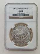 2007 Silver Commemorative Dollar - Jamestown NGC MS70