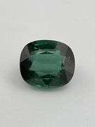 CERTIFIED NATURAL GREEN TOURMALINE 3.06 CARAT . CUSHION CUT
