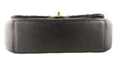Chanel Medium Black Quilted Caviar Chain Soul Flap Bag