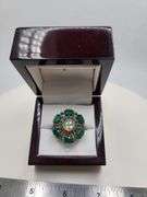 Extremely fine Victorian Emerald and diamonds ring