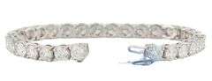 New 20.77ctw Round Diamond Tennis Bracelet in 14K