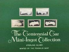 The Centennial Car Mini-Ingot Sterling Silver Bar Collection