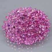 215 piece set of pink Sapphires weighing 2 carats!!