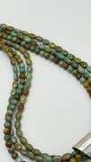 925 Sterling Silver Jay King DTR Unique Color Turquoise Beads and Large Enhancer Necklace