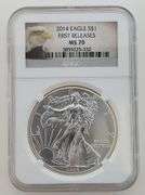 2014 Silver Eagle, NGC MS70 First Releases