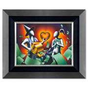 Certified Original Oil on Canvas: All For Me by Mark Kostabi Mark Kostabi All For Me