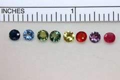 Natural Rainbow Sapphires - Lot of 8