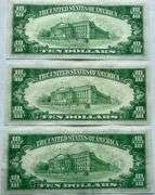 Three  Slider $10 Cleveland 1934  FRN.
