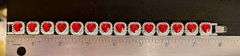Dazzling 37 Grams 14 K White Gold Plated Simulated Ruby and Diamond Tennis Bracelet