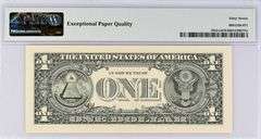 Superb Crisp 2006 $1 Note Chicago Radar # 07855870 PMG 67 EPQ!