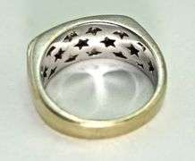 Sparkling Man's 14K White Gold Estate Diamond Ring