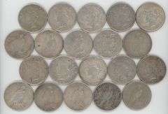 Roll of 20 assorted circulated Peace Silver Dollars from the 1920's