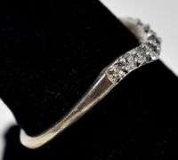 CZ Gemstone Stackable Ring in Sterling Silver