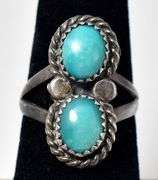 Turquoise Gemstone Ring in Sterling Silver