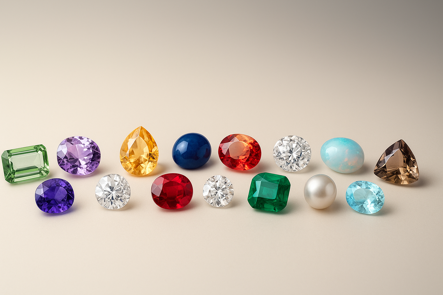 High-contrast gemstone close-up