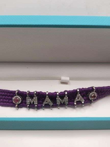 New! Mom! Diamond and ruby weaved on fabric