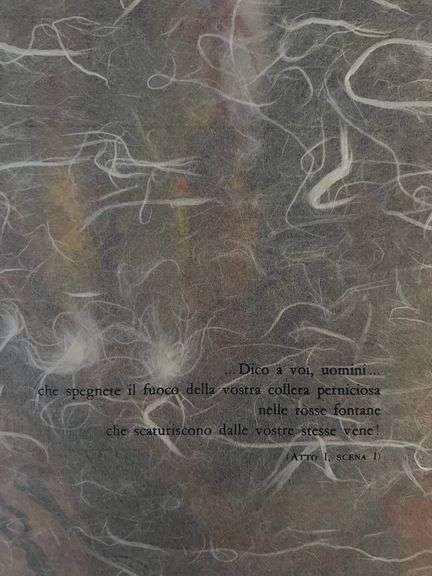 Original plate Signed Salvador Dalí Lithograph from the Romeo & Juliet Rizzoli Edition, Milan 1975