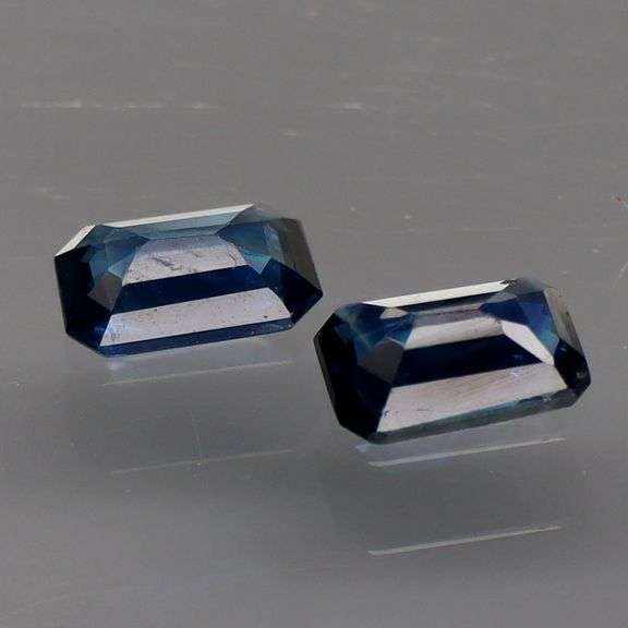 Heated only! 1.12ct navy blue pair of Australian Sapphires!