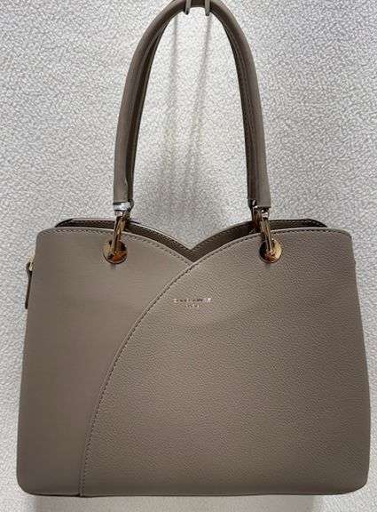 Beige Color Hand Bag by David Jones Paris