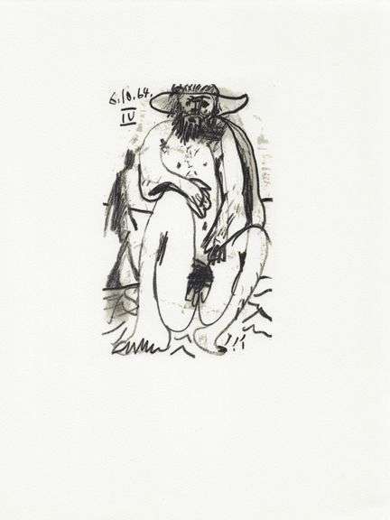 Exclusive Limited Edition Pablo Picasso Lithograph "Le Gout du Bonheur", 1970