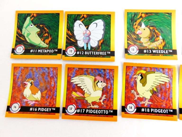 10 Pokémon 1999 Evolution Stickers