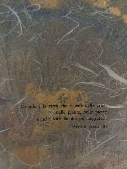 Original plate Signed Salvador Dalí Lithograph from the Romeo & Juliet Rizzoli Edition, Milan 1975