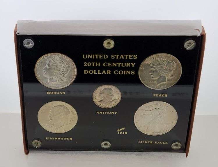 United States 20TH Century Dollar Coins, Capital Plastics Holder