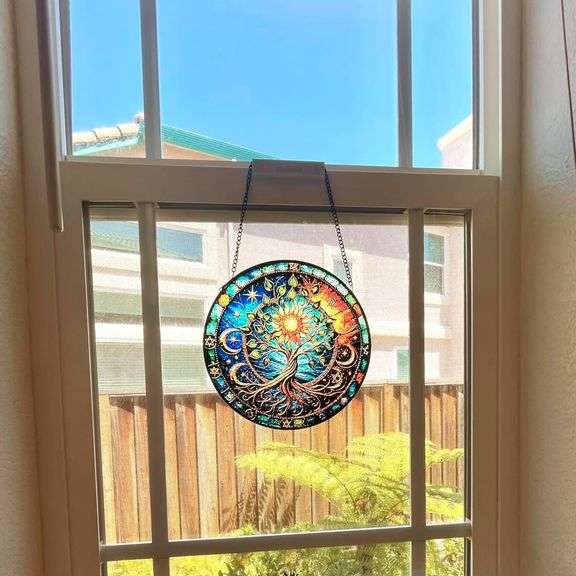Tree of Life Stained Glass Sun Catcher