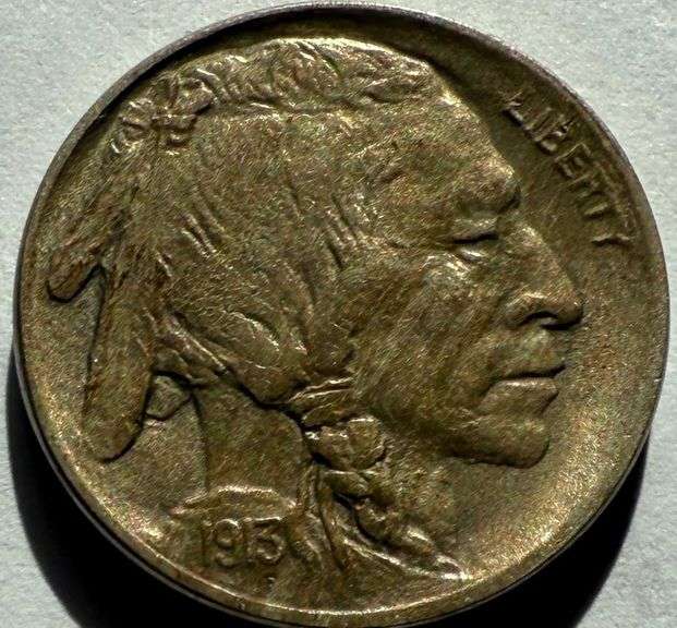1913 Raised Mound BU Buffalo Nickel