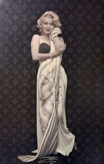 "contemplation" Extremely Collectible Jozza 'One of a kind' Mixed Media on Canvas very large