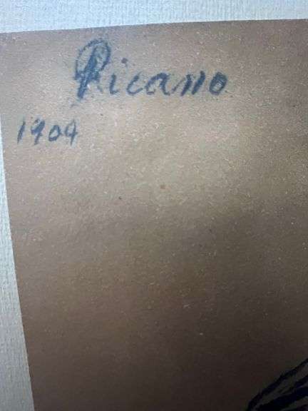 Original Lithograph from Picasso Les Bleus de Barcelona Picasso 1963 Portfolio