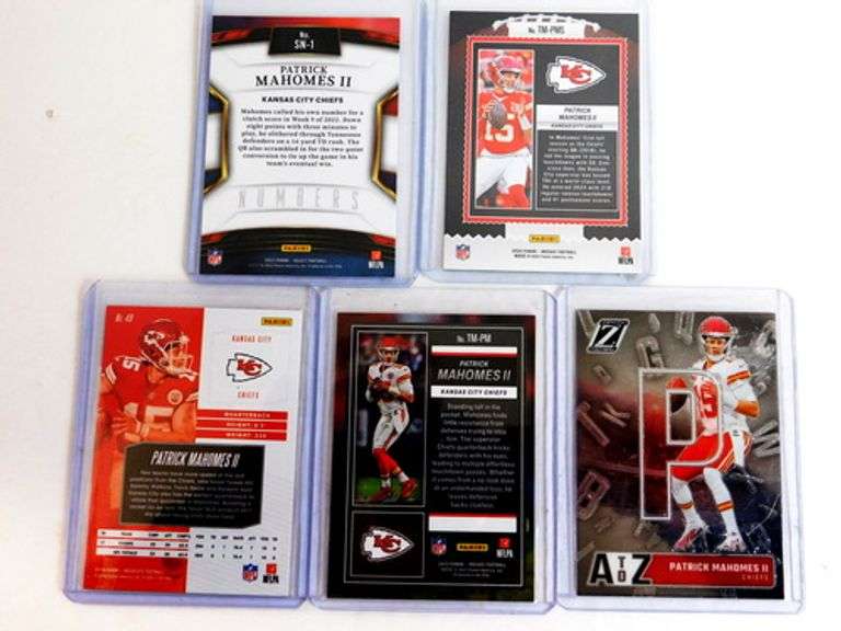 5 Patrick Mahomes Football Cards