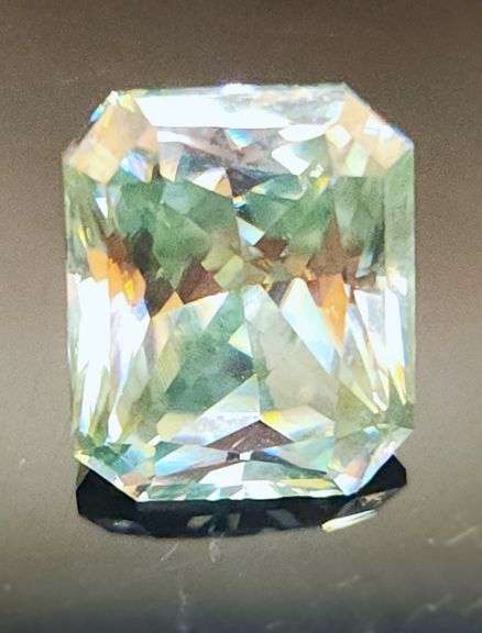 6.3 Ct Sparkling Mint Green Lab Simulated Diamond Solitaire