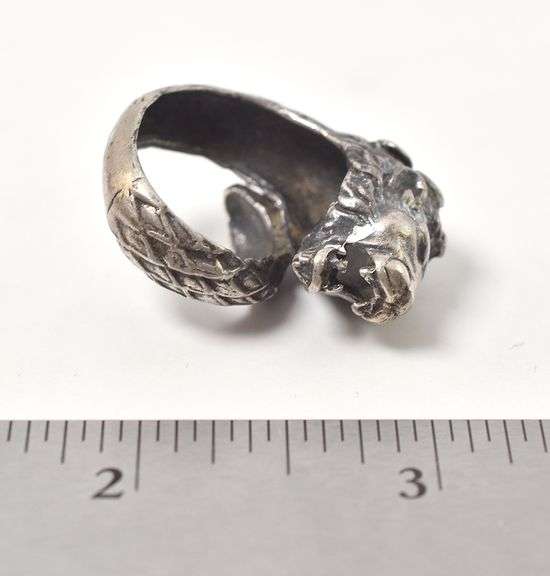 Lion Wrap Ring in Sterling Silver